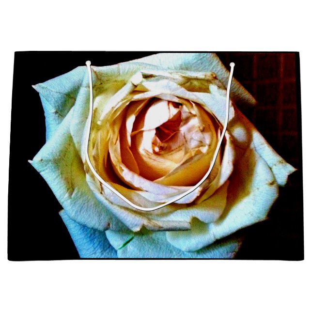 Sacola Para Presentes Grande Rosa de Pêssego (Frente)