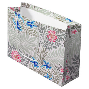 Sacola Para Presentes Grande Rosa e Larkspur, William Morris Large Gift Bag