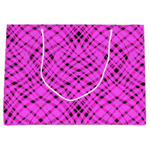 Sacola Para Presentes Grande Rosa neon