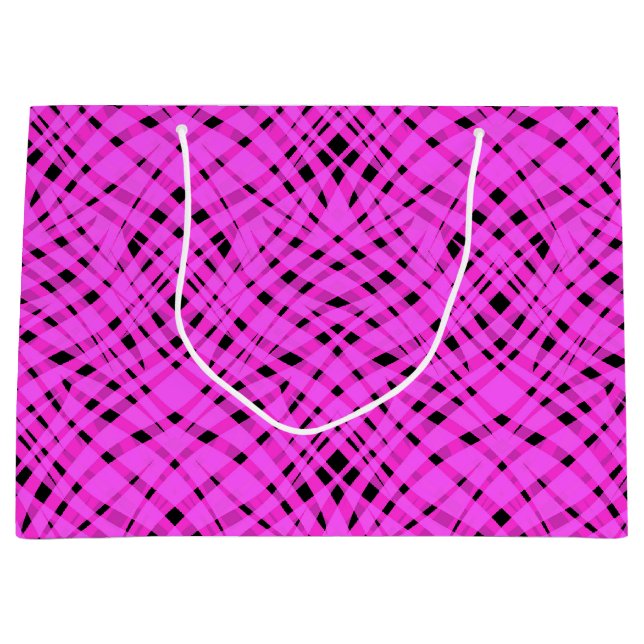 Sacola Para Presentes Grande Rosa neon (Frente)