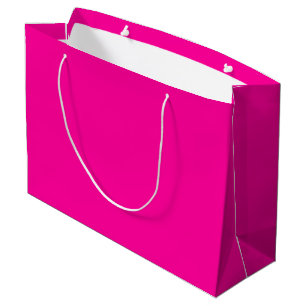 Sacola Para Presentes Grande Rosa quente sólido