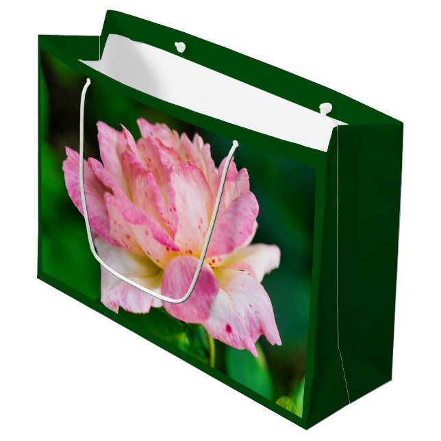 Sacola Para Presentes Grande Rosa Rosa Rosa (Frente inclinada)