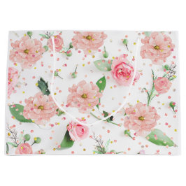 Sacola Para Presentes Grande Rosa Rosa Rosa Paraíso