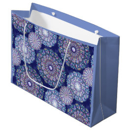 Sacola Para Presentes Grande Rosace Azul