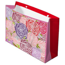 Rosas com bloco de cor rosa e vermelho adoráveis