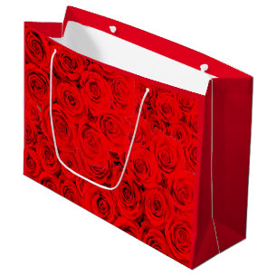 Sacola Para Presentes Grande Rosas vermelhas com ventilador quente