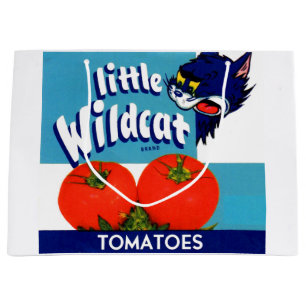Sacola Para Presentes Grande Rótulo da caixa de tomate Wildcat