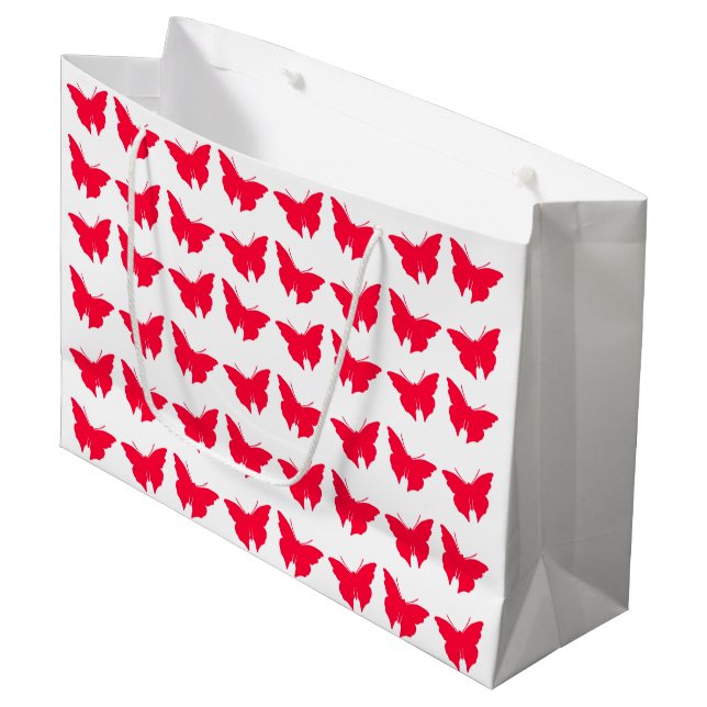 Sacola Para Presentes Grande Rouge Bold Mod Butterflies (Frente inclinada)