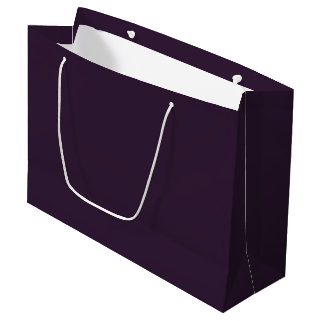 Sacola Para Presentes Grande Roxo Escuro (Frente inclinada)
