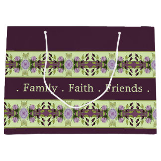 Sacola Para Presentes Grande Roxo Escuro Elegante