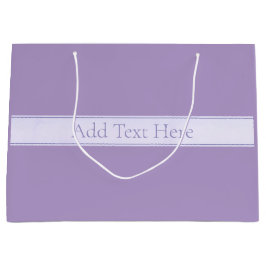 Sacola Para Presentes Grande Roxo Lavanda Leve Elegante Personalizável