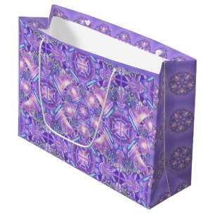Sacola Para Presentes Grande Roxo W1