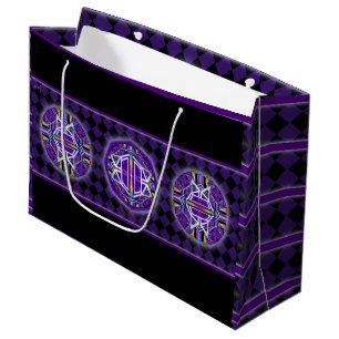 Sacola Para Presentes Grande Roxo W3