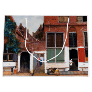 Sacola Para Presentes Grande Rua Holandesa, Johannes Vermeer
