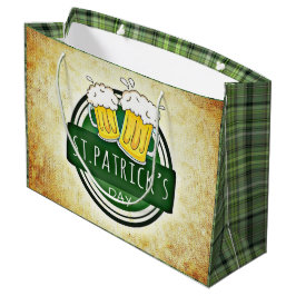 Sacola Para Presentes Grande Ruas, Cervejas do Dia de Patrick