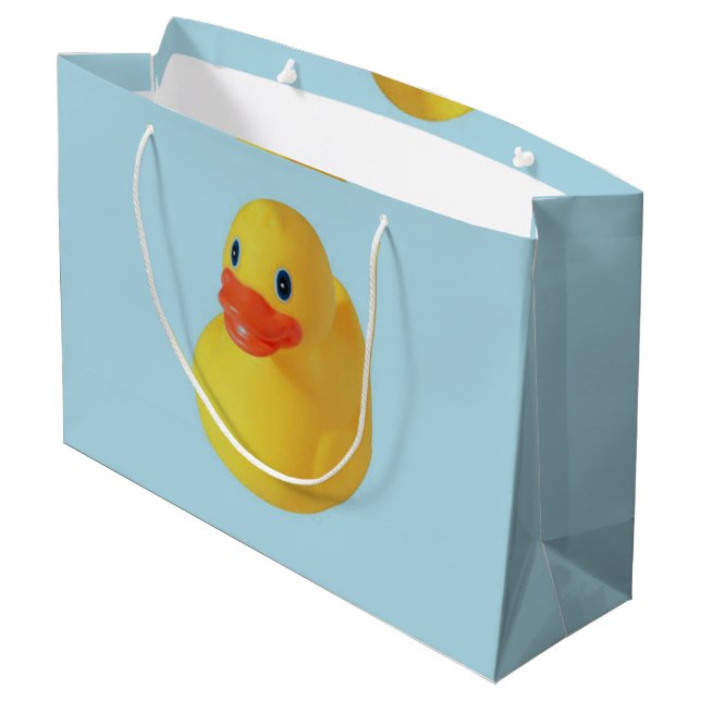 Sacola Para Presentes Grande Rubber Ducky (Verso inclinado)
