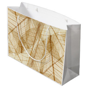 Sacola Para Presentes Grande Rustic Sheer Lace Folaves