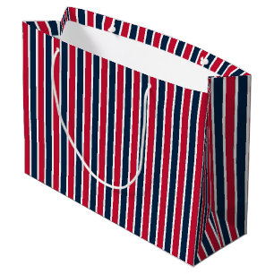 Sacola Para Presentes Grande RWB Faixa de Coordenadas de Baseball 1-GIFT BAG