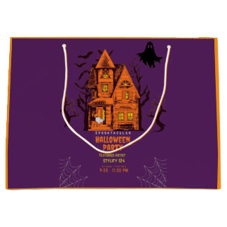 Sacola Para Presentes Grande Saca de Presente Assustador de Halloween – Diversã