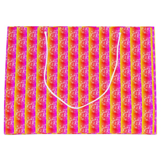 Sacola Para Presentes Grande Saca de presente "Padrão Prisma" (Frente)