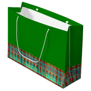 Sacola Para Presentes Grande Saca de presente tribal MVB Lime