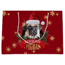 Sacola Para Presentes Grande Saco alegre do presente de Pugmas