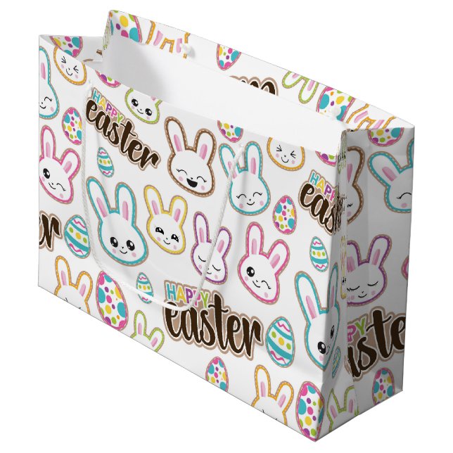 Sacola Para Presentes Grande Saco bonito do partido do teste padrão do (Frente inclinada)