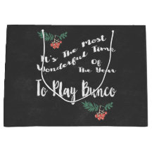 Saco da troca do presente de Bunco do Natal do