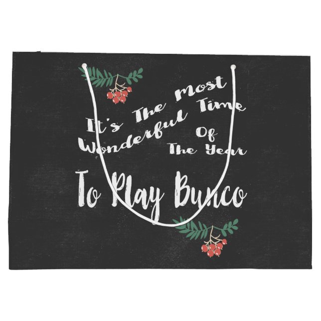 Sacola Para Presentes Grande Saco da troca do presente de Bunco do Natal do (Verso)