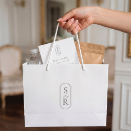 Sacola Para Presentes Grande Saco de Boas-Vindas de Casamento Personalizado Bra