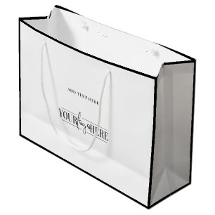 Sacola Para Presentes Grande Saco de compras boutique exclusivo e moderno com l