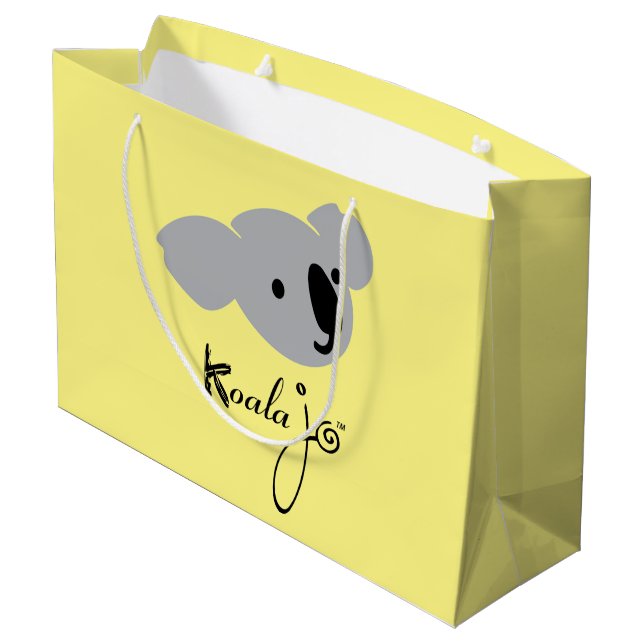 Sacola Para Presentes Grande Saco de Compras Koala Jo (Verso inclinado)