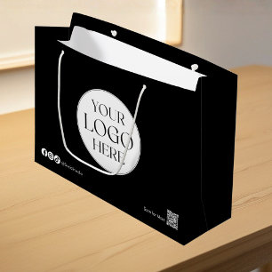 Sacola Para Presentes Grande Saco de Compras Personalizado com Logotipo da Empr