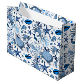 Sacola Para Presentes Grande Saco de festas de caranguejos de tartarugas de pra