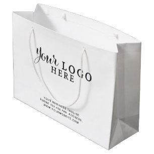 Sacola Para Presentes Grande Saco de papel personalizado com marca sem logotipo