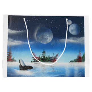 Sacola Para Presentes Grande Saco de Presença de Baleia