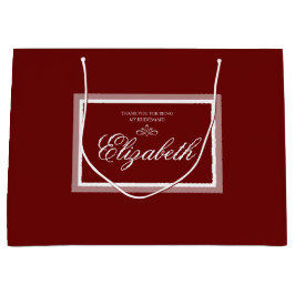 Sacola Para Presentes Grande Saco de presente branco e vermelho