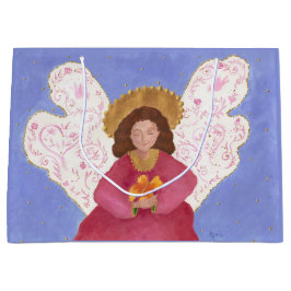 Sacola Para Presentes Grande Saco de presente de Angel e Butterfly