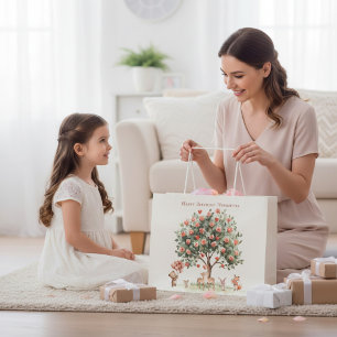 Sacola Para Presentes Grande Saco de Presente de Aniversário Árvore de Rosas An