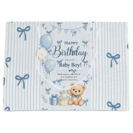 Sacola Para Presentes Grande Saco de Presente de Aniversário de Bebê Menino Urs