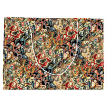 Saco de Presente de Arte Abstrata