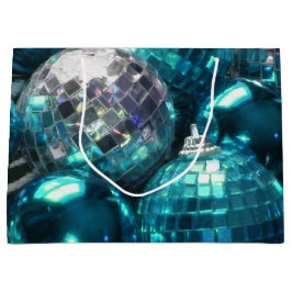 Sacola Para Presentes Grande Saco de presente de Baubles Azul