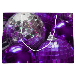 Sacola Para Presentes Grande Saco de presente de Baubles roxo