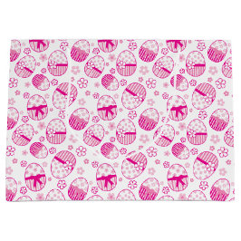 Sacola Para Presentes Grande Saco de presente de bondade gráfica cor-de-rosa de