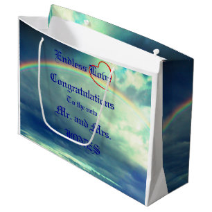 Sacola Para Presentes Grande Saco de Presente de Casamento Amor Sem Fim