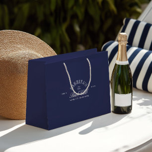 Sacola Para Presentes Grande Saco de Presente de Despedida de Solteira Azul Mar