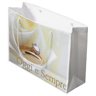 Sacola Para Presentes Grande Saco de presente de felicitações de casamento ital