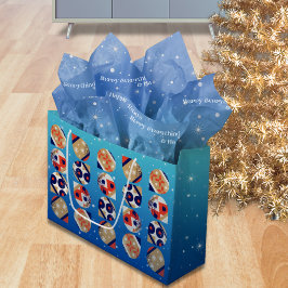 Sacola Para Presentes Grande Saco de Presente de Férias Ousado Moderno Ornament