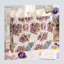 Saco de Presente de Flores Elegantes de Amor-Perfe