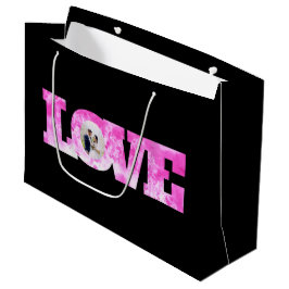 Sacola Para Presentes Grande Saco de Presente de Foto de Amor